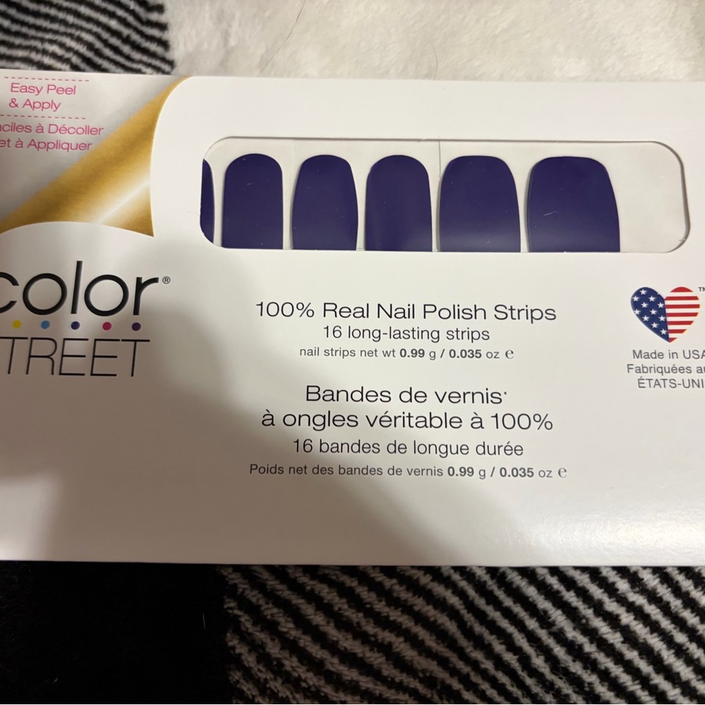 Color Street Purple Nail Polish Strips FIG-URE IT OUT